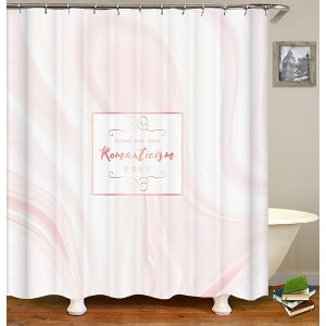 Romanticism Shower Curtains for Bathroom Waterproof Fabric Bath Curtain Durable Soft Stylish Bathroom Decor 72x72 Inch - 1 of 1