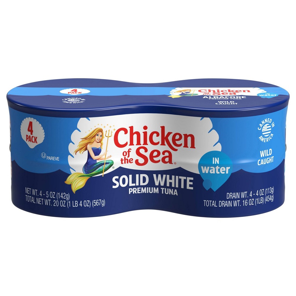 UPC 048000700858 product image for Chicken of the Sea Solid White Albacore Tuna in Water - 5oz/4ct | upcitemdb.com