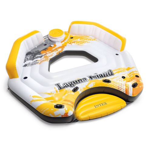 Intex 57276ep 5 Person Inflatable Laguna Lake Water Island Lounging ...