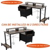 Kumasinova 47" Computer Desk with Drawers,Standing Desk with Power Outlets,Office Desks with Monitor Stands&Hooks,Gaming Desk for Home Office - 4 of 4