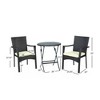 Maggift Patio Seating Sets Outdoor, Featuring Unique Design, Ideal for Chats, Perfect for Gardens, Living Spaces, Brown, 25.5"*23"*35" - 4 of 4