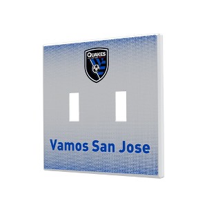 MLS Western Conference Teams Linen Hidden-Screw Light Switch Plate for Double Toggle - 1 of 4