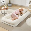 Adjustable Sofa Bed - 5-Position Recliner Chair w/ 2 Pillows for Adults & Pets - Comfy Living Room & Bedroom Lounger - 4 of 4