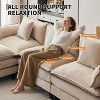 ODK 112" Oversized L-Shaped Sofa, Comfy Deep Seat Convertible 3 Seater Couch with Ottoman, 170 Pounds Modern Minimalist Chenille Couch for Living Room - 4 of 4