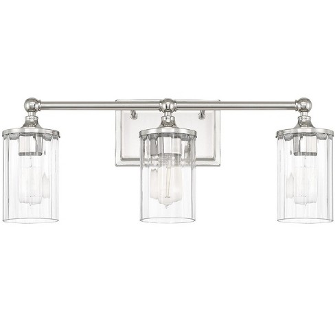Capital Lighting 120731 423 Camden 3 Light 23 1 2 Wide Bathroom Vanity Light Polished Nickel Target