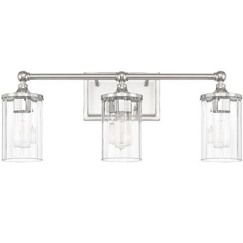 Capital Lighting 120731 423 Camden 3 Light 23 1 2 Wide Bathroom Vanity Light Polished Nickel Target