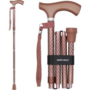 Switch Sticks Walking Cane for Men or Women, Foldable and Adjustable from 32-37 Inches, FSA and HSA Eligible - 1 of 4