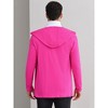 Lars Amadeus Men's Lightweight Shawl Collar Long Sleeves Hooded Cardigan - 3 of 4