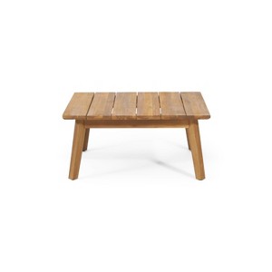 Christopher Knight Home Burchett Outdoor Acacia Wood Coffee Table Teak - 1 of 4
