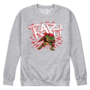 Men's - Teenage Mutant Ninja Turtles Mutant Mayhem - Sketch Raph Graphic Fleece Sweatshirt - 1 of 4