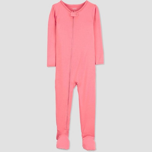 Carter's Just One You® Comfy Soft Toddler Girls' Footed Pajama - Pink 4t :  Target