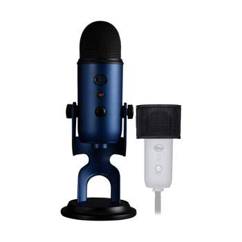 Blue Microphones Yeti USB Microphone (Midnight Blue) with Pop Filter Bundle
