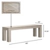 Modern Outdoor Solid Wood Bench, 60" - 4 of 4