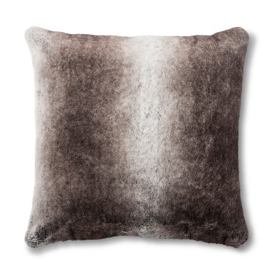 Neutral Faux Fur Throw Pillow - Threshold™