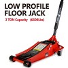 Syemin Lift Jacks 3 Ton Low Profile Floor Jack, Racing Floor Jack with Pistons Quick Lift, Hydraulic Floor Jack Lifting, Red, 27.64"*16.54"*8.27" - 2 of 4