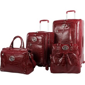 Kathy Van Zeeland Croco Luggage 4 Piece Softside Expandable Spinner - 1 of 1