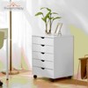 MAYEERTY 5-Drawer Mobile File Cabinet, Storage Cabinet Dressers with Wheels Mobile Organizer Drawers for Office, Bedroom, Home - 3 of 4
