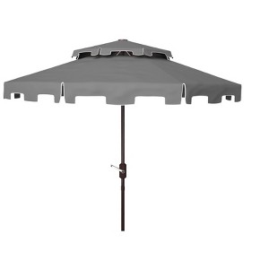 Zimmerman 9Ft Double Top Market Umbrella - PAT8200 - Safavieh - 1 of 4