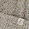 David & Young Women's Chevron Knit Winter Beanie with Matching Yarn Pom - 3 of 4