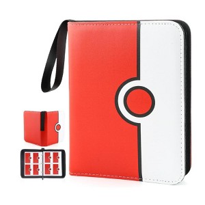 Link Trading Card 3 Ring Zipper Binder - Includes 50 4 Pocket Sheets (400  Cards) - Great For Home & Travel (Pokedex)