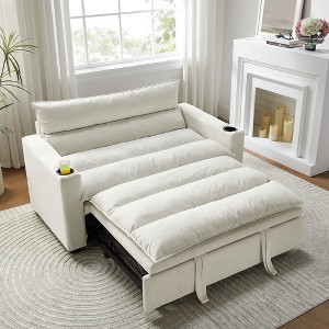 NicBex Convertible Sofa Bed Sleeper Chair with 3-Position Adjustable Backrest,Upholstered Small Couch for Living Room,Bedroom - 1 of 4
