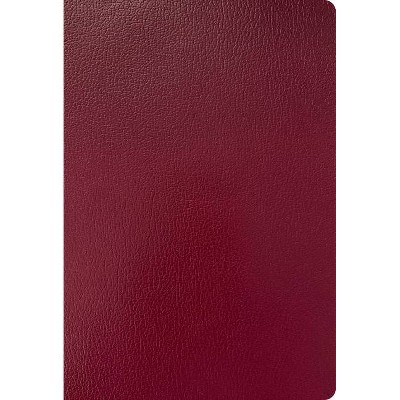 KJV Super Giant Print Reference Bible, Burgundy Imitation Leather - Large Print by  Holman Bible Staff (Leather Bound)