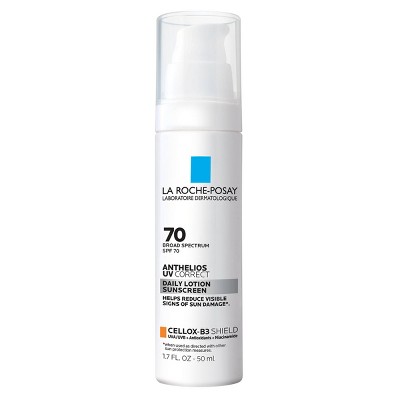 La Roche Posay Anthelios, UV Correct Daily Anti-Aging Face Sunscreen, Oxybenzone and Oil-Free Sheer Finish Sunscreen - SPF 70 - 1.7 fl oz