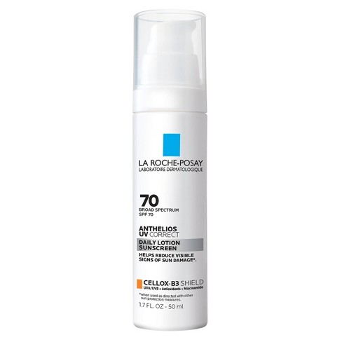La Roche Posay Anthelios, Uv Correct Daily Anti-aging Face Sunscreen, Oxybenzone And Oil-free Finish Sunscreen - Spf 70 - 1.7 Fl Oz Target