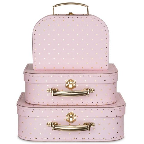 Rose gold store suitcase target