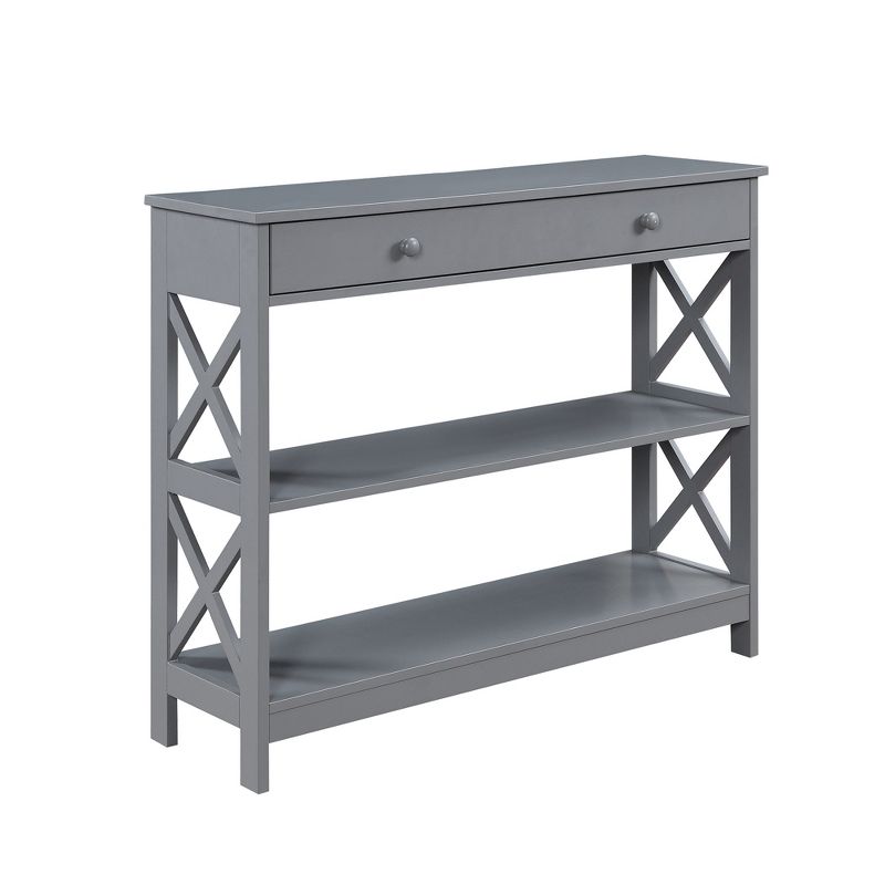 Breighton Home Xavier Console Table with Open Shelves and Drawer, 1 of 14