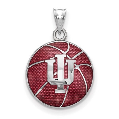 Black Bow Jewelry Sterling Silver Indiana Hoosiers NCAA Pendant