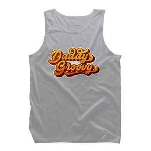 Men's Design By Humans Retro Vintage Daddys Groovy By AmberDawn888 Tank Top - 1 of 2