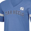 NCAA North Carolina Tar Heels Women's Mesh Trim V-Neck T-Shirt - 3 of 3