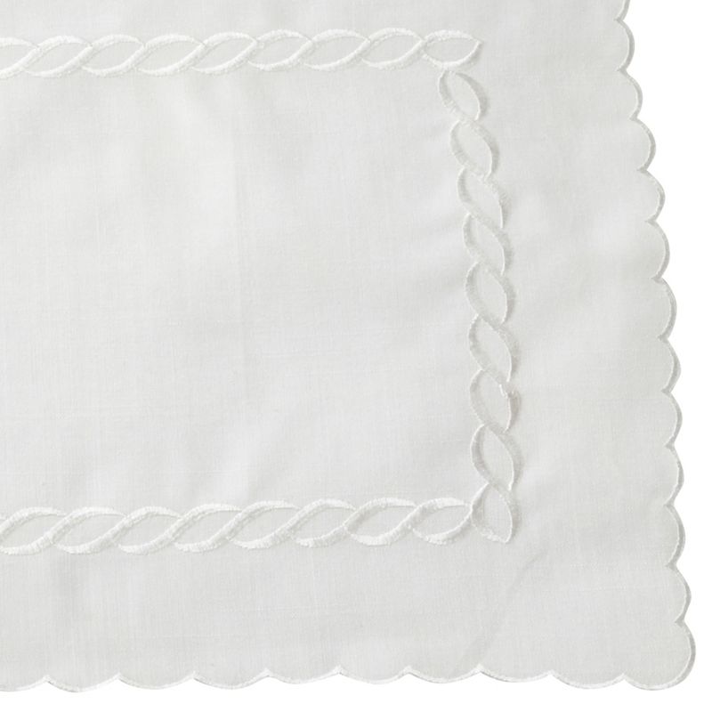Saro Lifestyle Embroidered Braid Design Tablecloth, 5 of 7