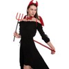 Joyfy Devil Costume Accessory Set (5-Piece),  Includes Devil Wings, Pitchfork, Bow Tie, Horn Headband & Tail, Perfect for Halloween Parties & Cosplay - 4 of 4