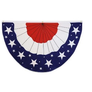 Maison 5'x3' USA Stars Bunting All American Poly Patriotic Flag Perfect 4th Of July Independence Day Flag Great For Indoors & Outdoors - 1 of 2