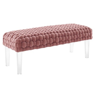 Modway Prologue Woven Performance Velvet Ottoman