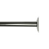 Versailles BLOCKOUT Steel Heavy Duty Curtain Rod Set for Windows Brushed Nickel - 2 of 4