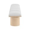 Meridian Furniture,Pavilion Boucle Fabric Bench - 3 of 4
