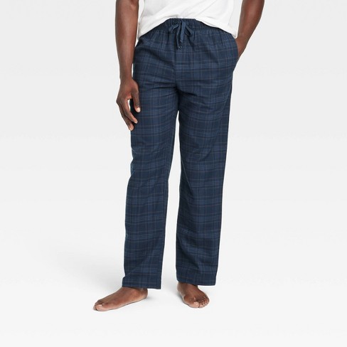 Men's Plaid Flannel Pajama Pants - Goodfellow & Co™ Navy Blue - image 1 of 2