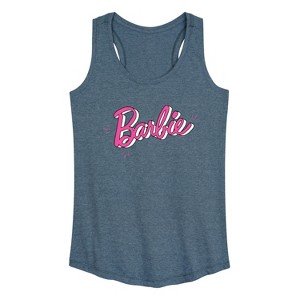 Women's - Barbie - Sketch Logo Graphic Racerback Tank - 1 of 4