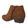 Soda Women's Mug Round Toe Faux Suede Stacked Heel Western Ankle Boots - 3 of 3