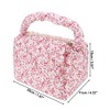 Unique Bargains Women's Floral Handheld Travel Makeup Bag 1 Pc - 2 of 3