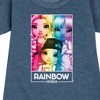 - Rainbow High - Rainbow Sparkle Box Graphic Short Sleeve Fleece Dress - 2 of 4