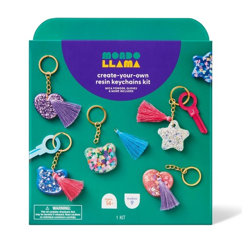 Брелоки Mondo Llama 9ct Resin Key Chain or Bag Charm Craft Kit