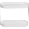 2 Tier Metal Bathroom Shelf White - Honey-Can-Do: Steel Countertop Organizer, Spot Clean Storage Tray - 4 of 4