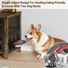 Gikpal Dog Crate Furniture with 2 Adjustable Dog Bowls, Dog Cage Furniture, Dog Kennel Indoor with Lockable Door, Chew-Proof Design, Pet Carrier House - 4 of 4