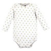 Hudson Baby Infant Girl Cotton Long-Sleeve Bodysuits, Girl Daddy 3-Pack - 4 of 4