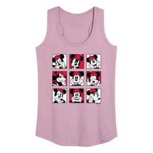 Women's - Disney - Minnie Grid Graphic Racerback Tank - 1 of 4
