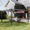 Outsunny 13' x 13' Retractable Pergola Canopy, Aluminum Outdoor Pergola for Garden, Patio, Backyard, Deck - 2 of 4